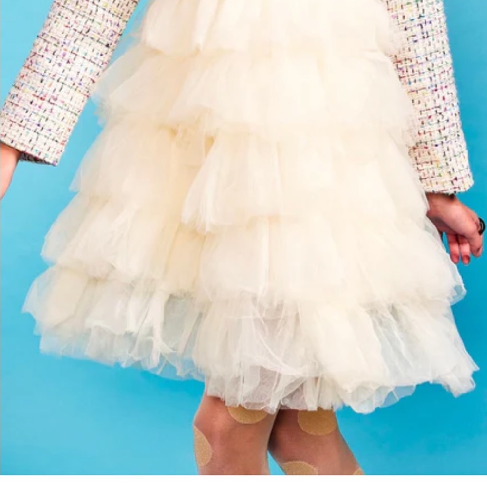 Lola + the Boys. Rainbow tweed dress.